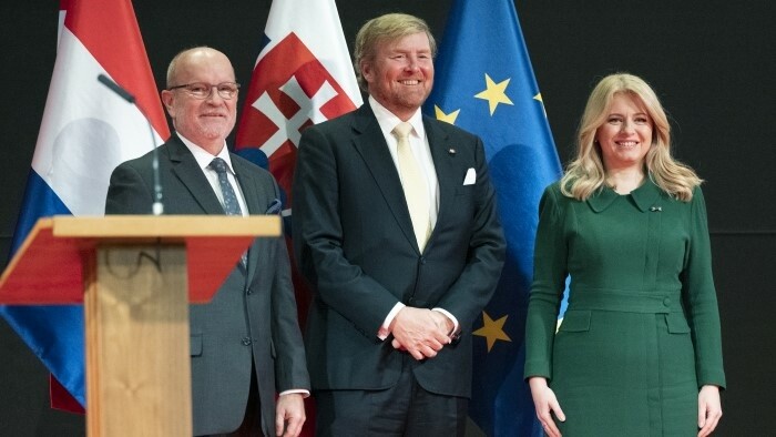 Slovak President and Dutch King highlight friendly relations between countries 