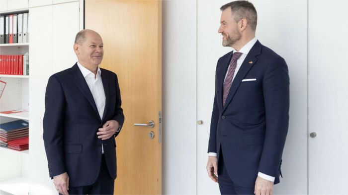 Peter Pellegrini a discuté de l'économie allemande et du conflit en Ukraine avec Olaf Scholz