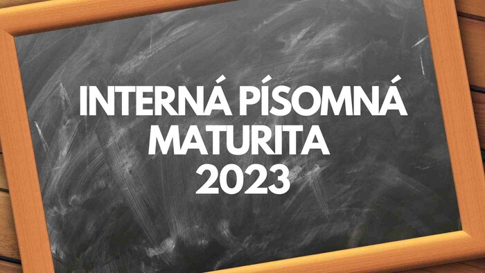 Interná písomná maturita 2023