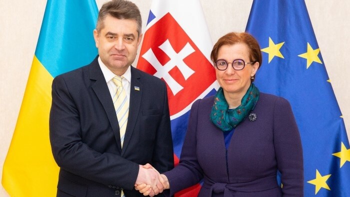 Ingrid Brockova received Ukrainian colleague Yevhen Perebyjnis