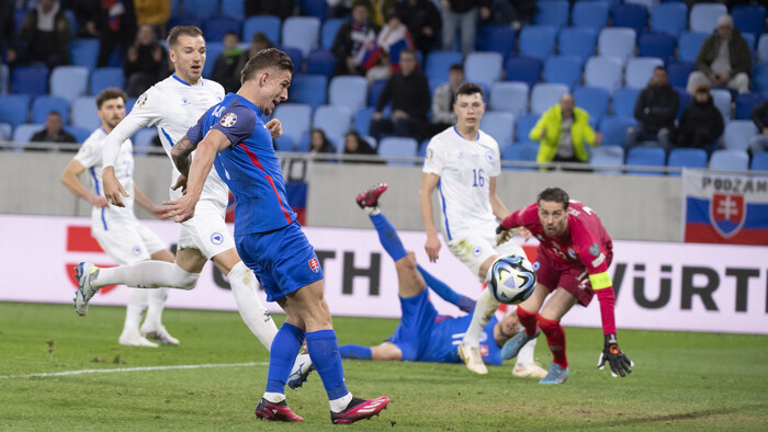 FUTBAL: Slovensko - Bosna a Hercegovina 2:0