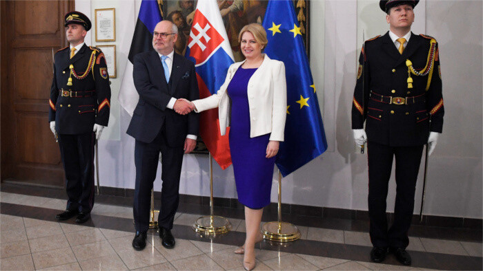 El presidente de Estonia llegará hoy a Eslovaquia en visita oficial 