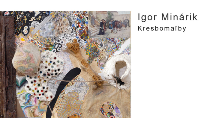 Kresbomaľby Igora Minárika v bratislavskej Galérii Statua
