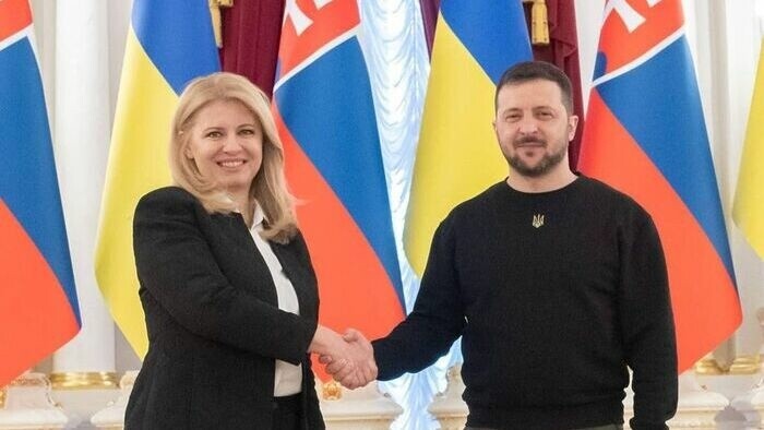 Slovak and Czech Presidents in Ukraine 