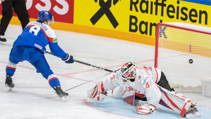 Eslovaquia cae ante Canadá en partido muy reñido