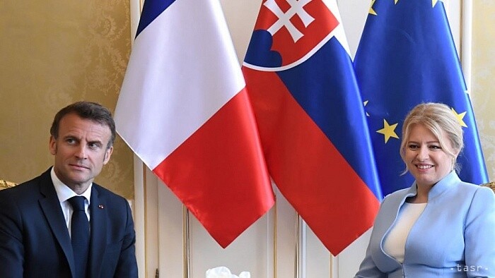 President Caputova welcomes French President Macron to Slovakia