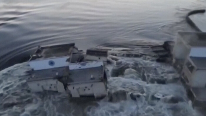 Situácia z okolia ukrajinskej Kachovskej priehrady