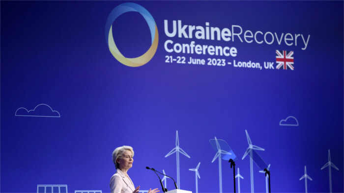 Wlachovský intervendrá en la Conferencia sobre la Reconstrucción de Ucrania