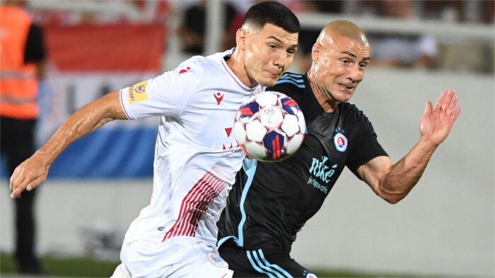 Football : Slovan Bratislava - HŠK Zrinjski Mostar 1:0