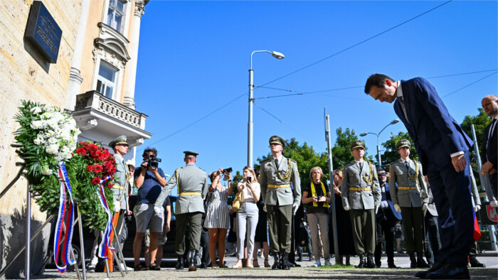 Pietna spomienka pri príležitosti 55. výročia okupácie