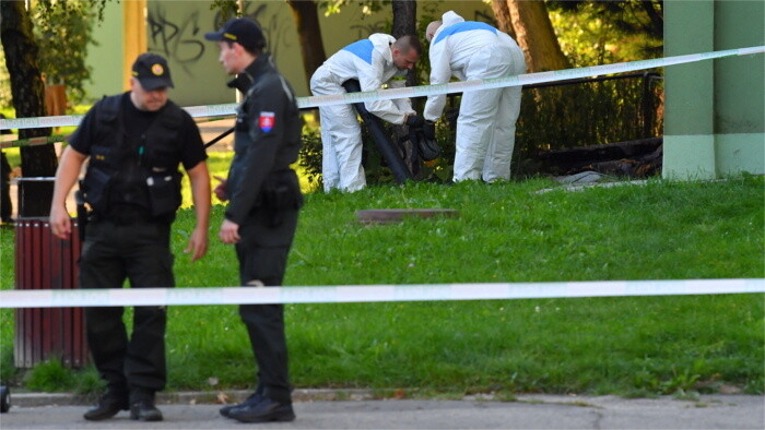 Tiroteo en las calles de Bratislava