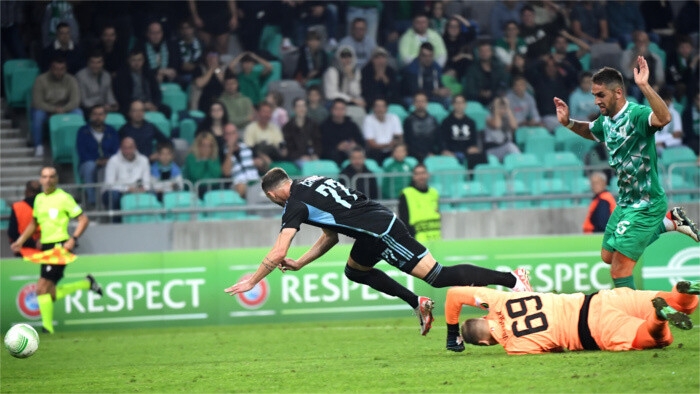 Slovan gana y Spartak pierde en la segunda ronda de la fase de grupos en la Liga Europa Conferencia