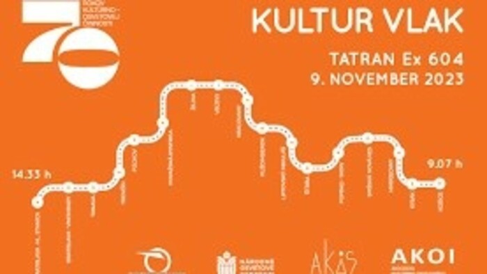 Le train de la culture entre Košice à Bratislava