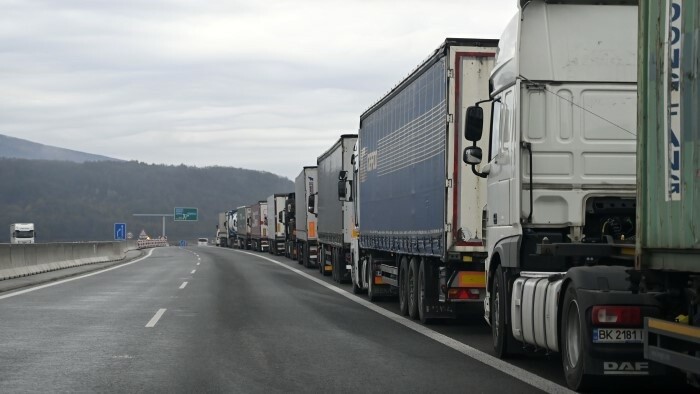 Blockade der LKW-Fahrer an der Grenze zur Ukraine beendet