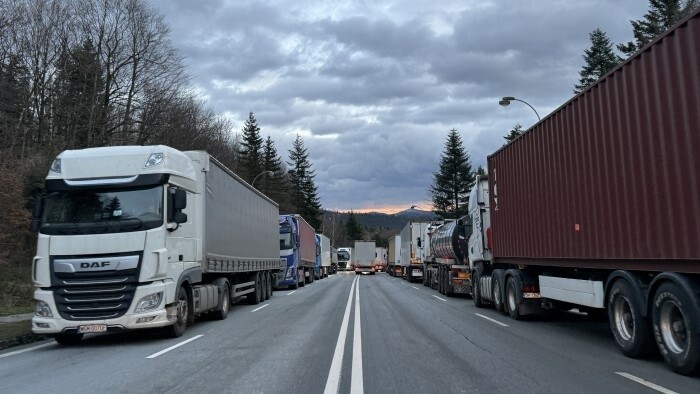 Lkw-Blockade an slowakischer Grenze zur Ukraine wieder aufgehoben 