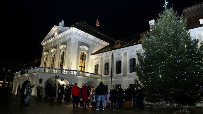 Vianočný stromček v paláci 