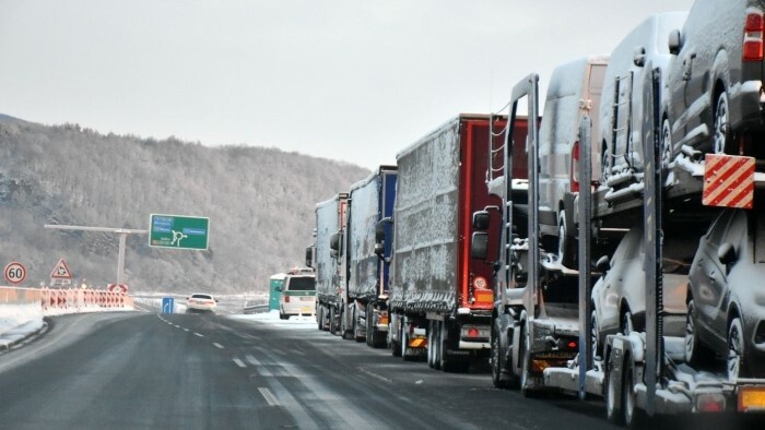 Trucker blockieren slowakisch-ukrainische Grenze