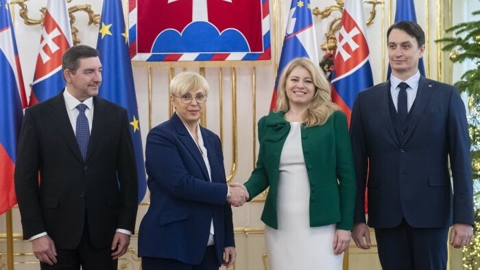 Staatspräsidentin empfängt slowenische Amtskollegin