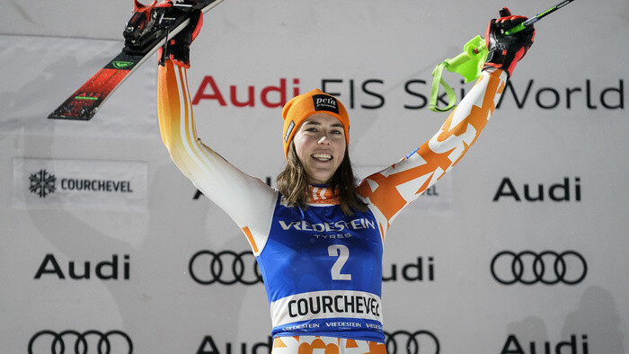 Skier Petra Vlhová won in Courchevel