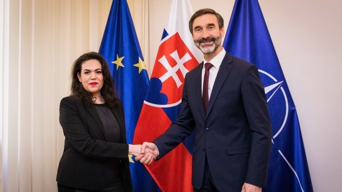 Slowakischer Außenminister empfing palästinensische Botschafterin