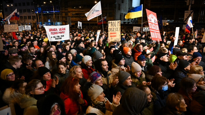 Weitere Demonstrationen gegen die slowakische Regierung
