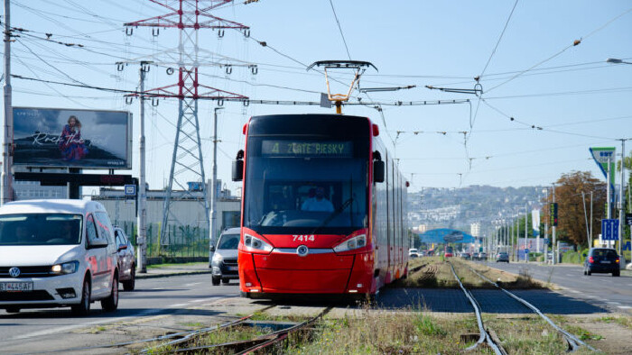 Obmedzenia na Vajnorskej električkovej radiále