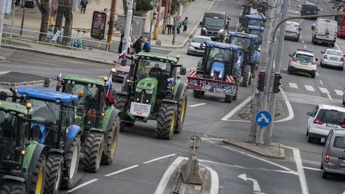 Protesty farmárov po Slovensku