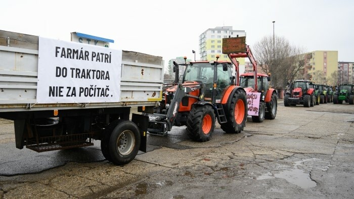 Na Slovensku protestovali farmári