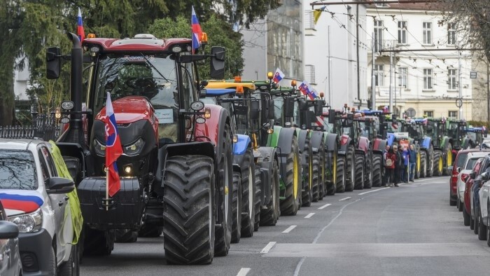 Bauernproteste blockierten den Verkehr