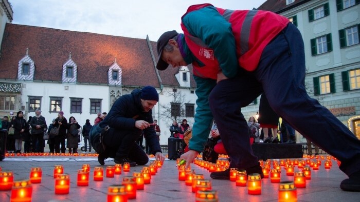 Zwei Jahre Ukraine-Krieg: Caritas-Aktion „Ein Herz für den Frieden“ 