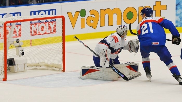 Slowakisches Eishockeyteam siegte gegen die USA