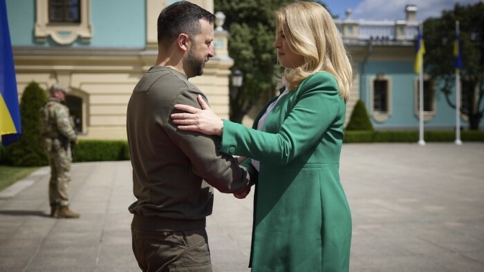 Presidenta Čaputová viaja a Kiev en el marco de su ronda de despedidas 