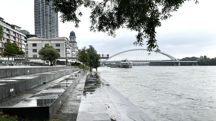 Stúpajúca hladina Dunaja 