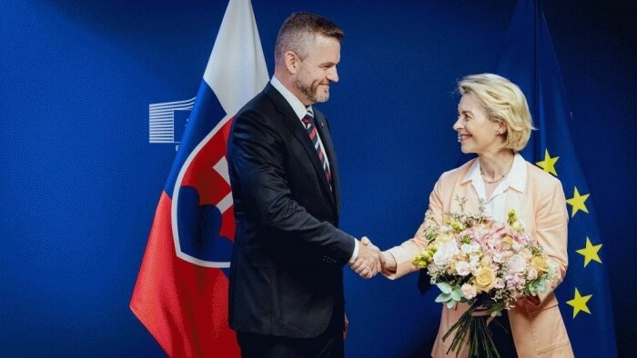 Президент Пеллегрини встретился с председателем ЕК Урсулой фон дер Ляйен