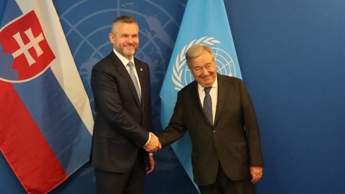 El jefe de Estado eslovaco invita al secretario general de ONU a visitar nuestro país
