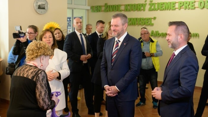 Presidente visita la región de Nitra