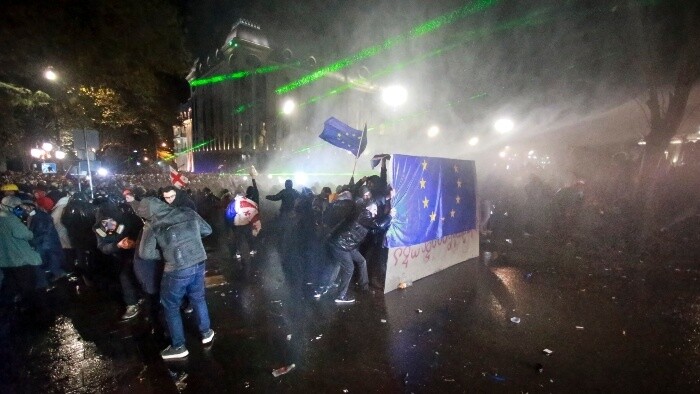 Demonštrácie v Gruzínsku pokračujú