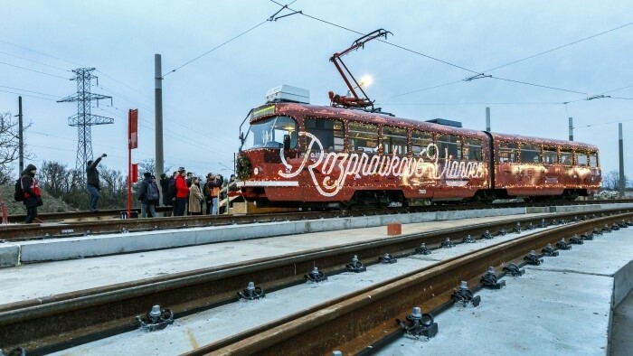 Новая трамвайная трасса в Братиславе