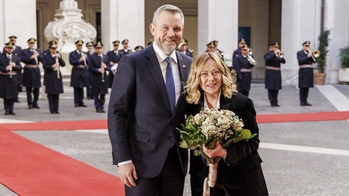 President Met Italian PM in Rome and Unveiled Mosaic in Vatican