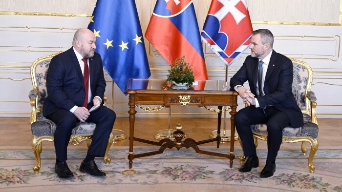Staatspräsident Pellegrini empfing den Kandidaten für den Sportminister
