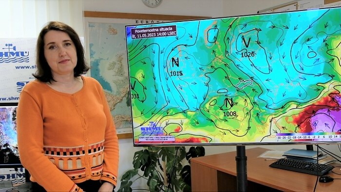 Wie entsteht eine Wettervorhersage? - Meteorologin Nikoleta Hrušková als Gast im RSI-Studio
