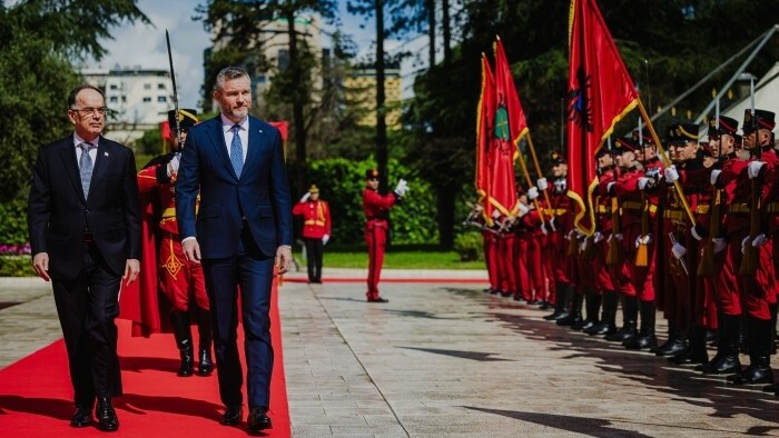 Le président Pellegrini en Albanie