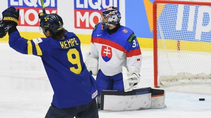 Eishockey-WM 2025: Slowaken im ersten Duell gegen den Favoriten aus Schweden