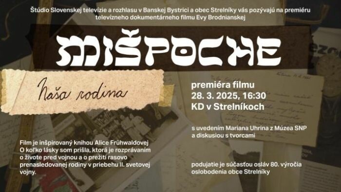 Mišpoche – Naša rodina – premiéra dokumentu na televíznej Dvojke