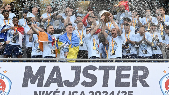FUTBAL: Oslava titulu majstra ligy