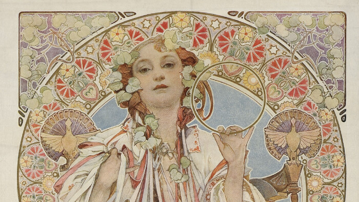 Otvorili výstavu z cyklu Alfons Mucha a folklór