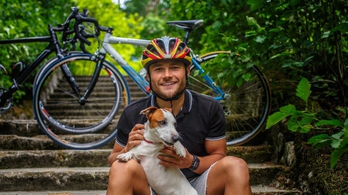 Keď sa pes bojí bicykla