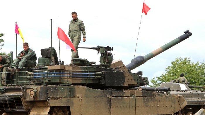 Grand exercice tactique au centre d'entraînement de Lešť