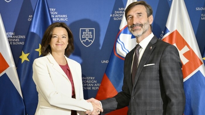 Le chef de la diplomatie slovaque a reçu son homologue slovène