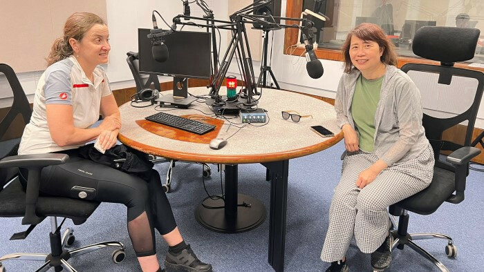 Chiu Bihui von Radio Taiwan International